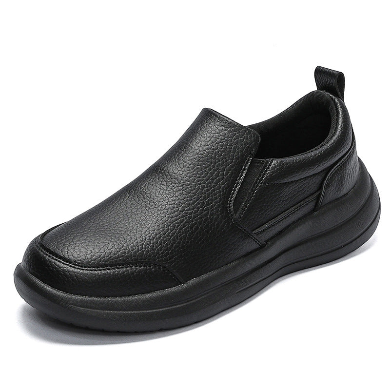 Men's Luxury Leather Slip-On Loafers | Lightweight Casual Walking Shoes