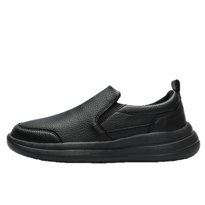Men's Luxury Leather Slip-On Loafers | Lightweight Casual Walking Shoes